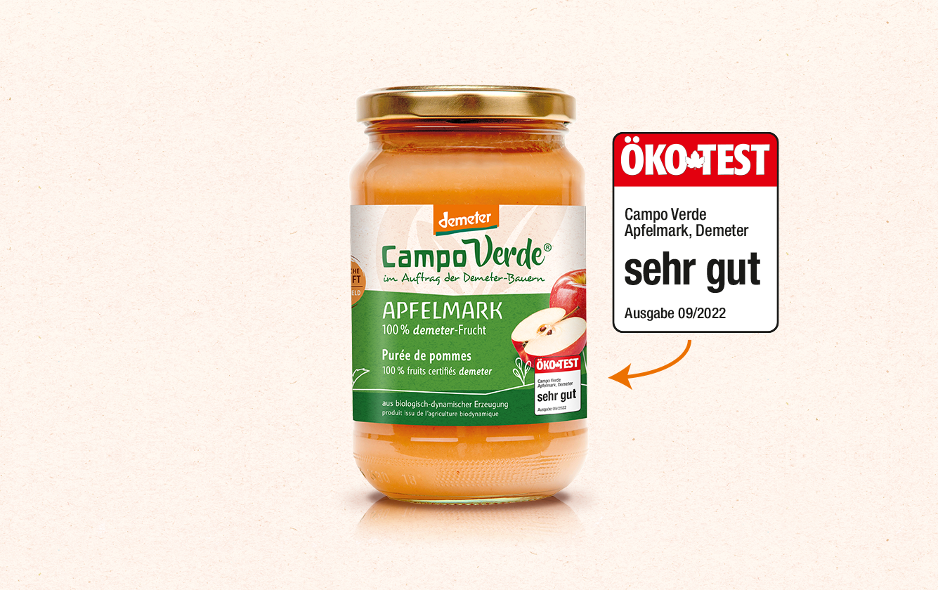 ÖKO-TEST: Unser Apfelmark wurde mit „sehr gut“ bewertet!