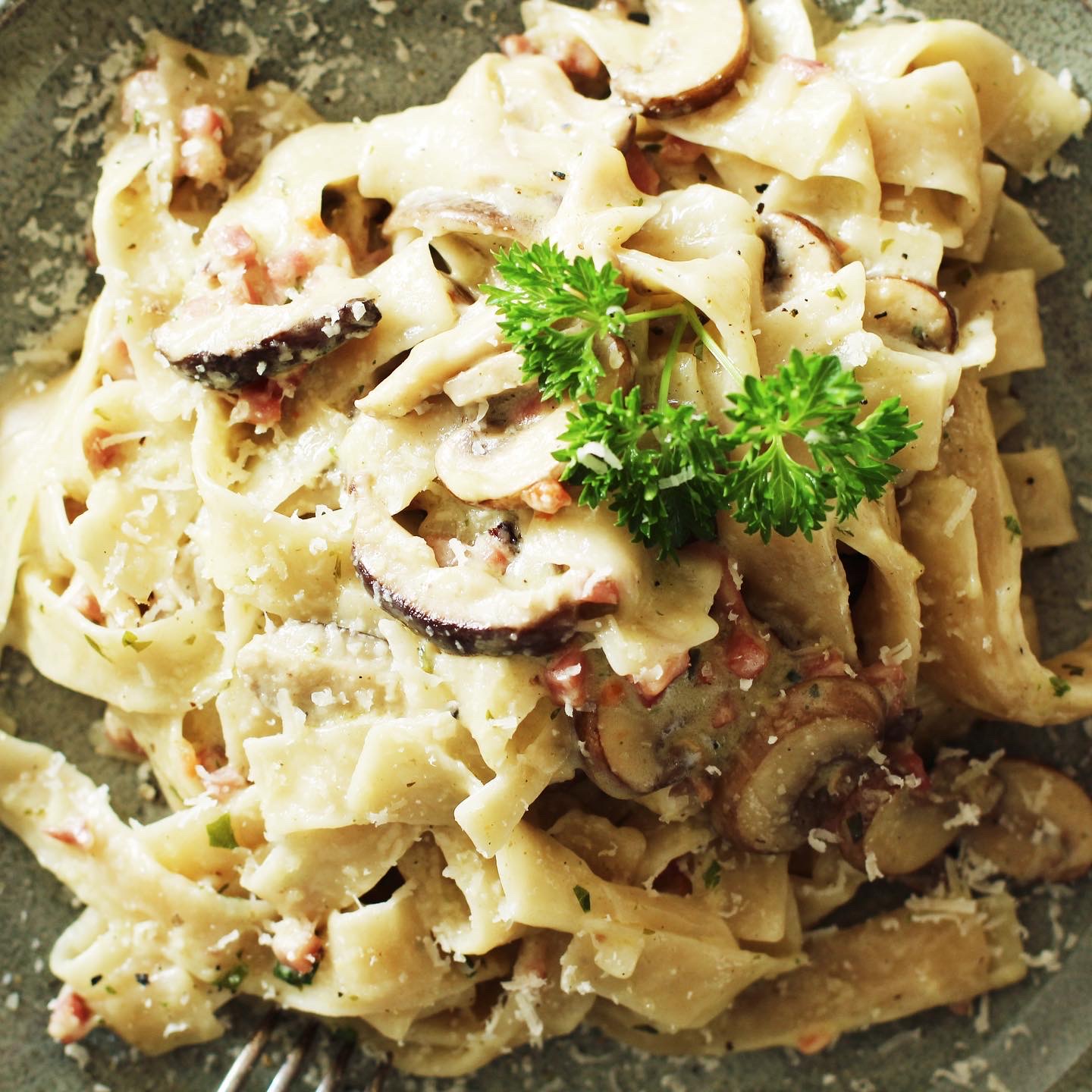 One-Pot-Pasta mit Pilzen und Speck - Campo Verde