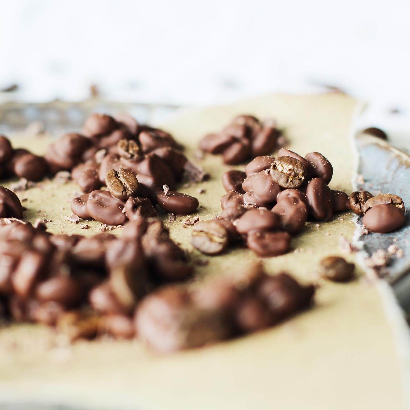 Schokolierte Kaffeebohnen