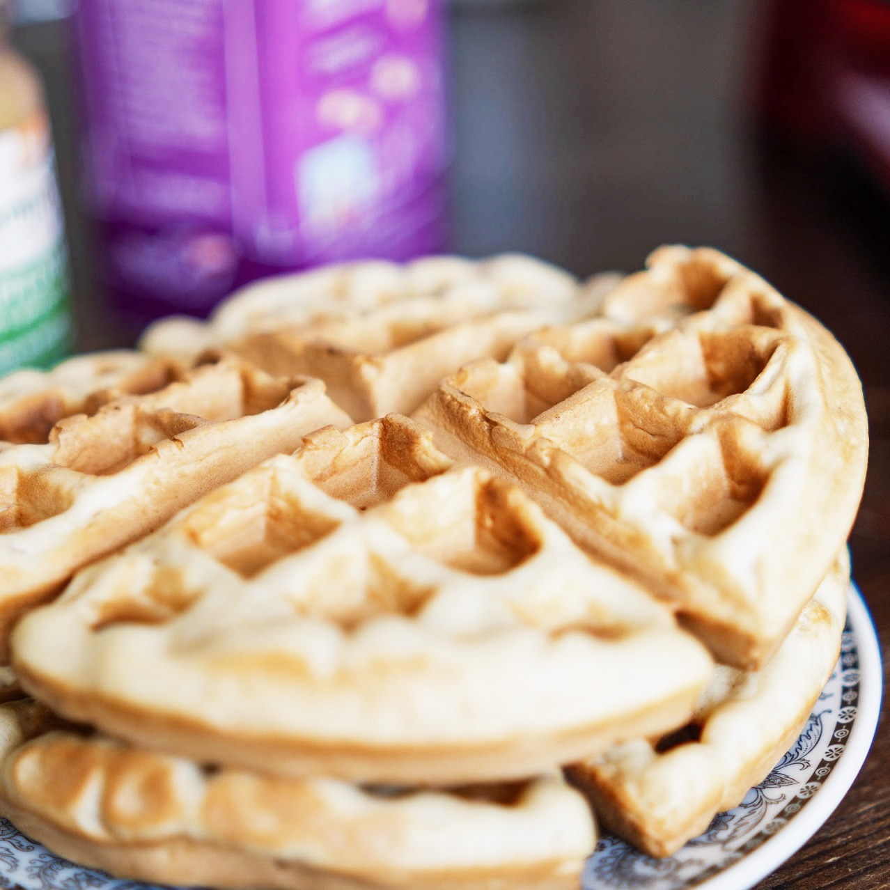 Saftige Waffeln mit Fruchtmark