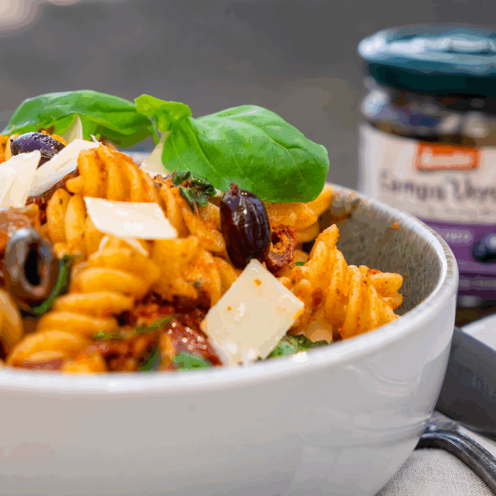 Leckeres Campo Verde Demeter Rezept: Mediterraner Nudelsalat