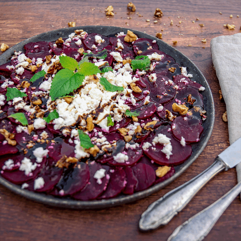 Campo Verde Demeter Rezept: Rote-Bete Carpaccio