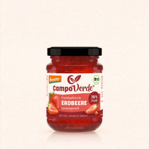 Campo Verde Demeter Fruchtaufstrich Erdbeere - 70 % Frucht
