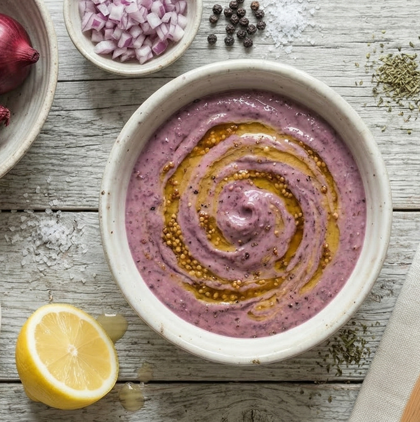 Zwiebel-Senf-Dressing