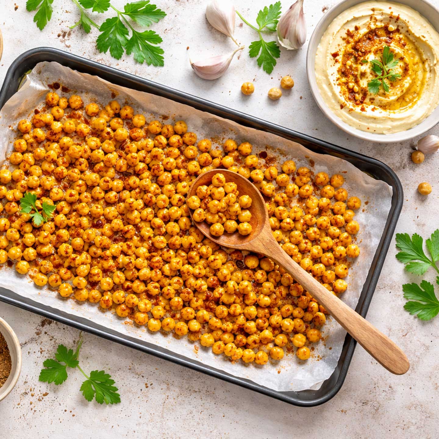 Geröstete Kichererbsen