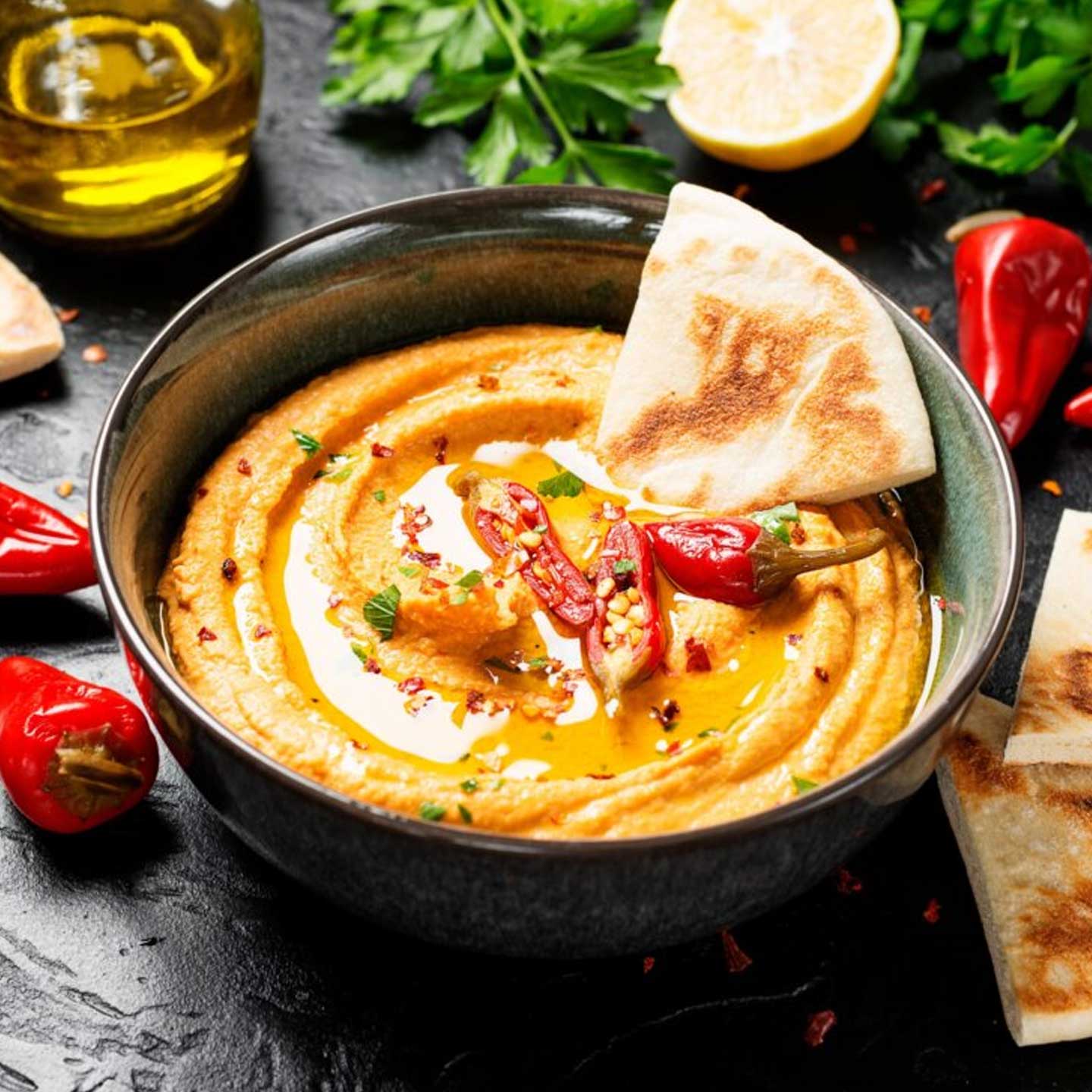 Hummus mit Harissa